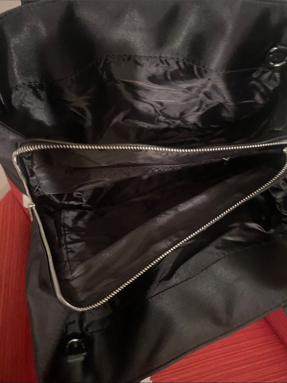 Versace Black Nylon Briefcase with Silver Hardware - Picture 7 of 17
